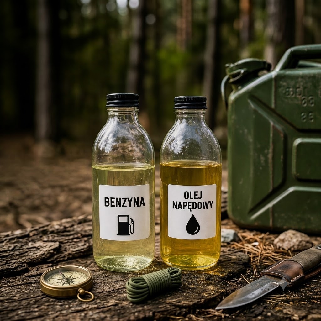 Jak odróżnić benzynę od oleju napędowego - praktyczny poradnik survivalowy - warto wiedzieć - zdjęcie do wpisu