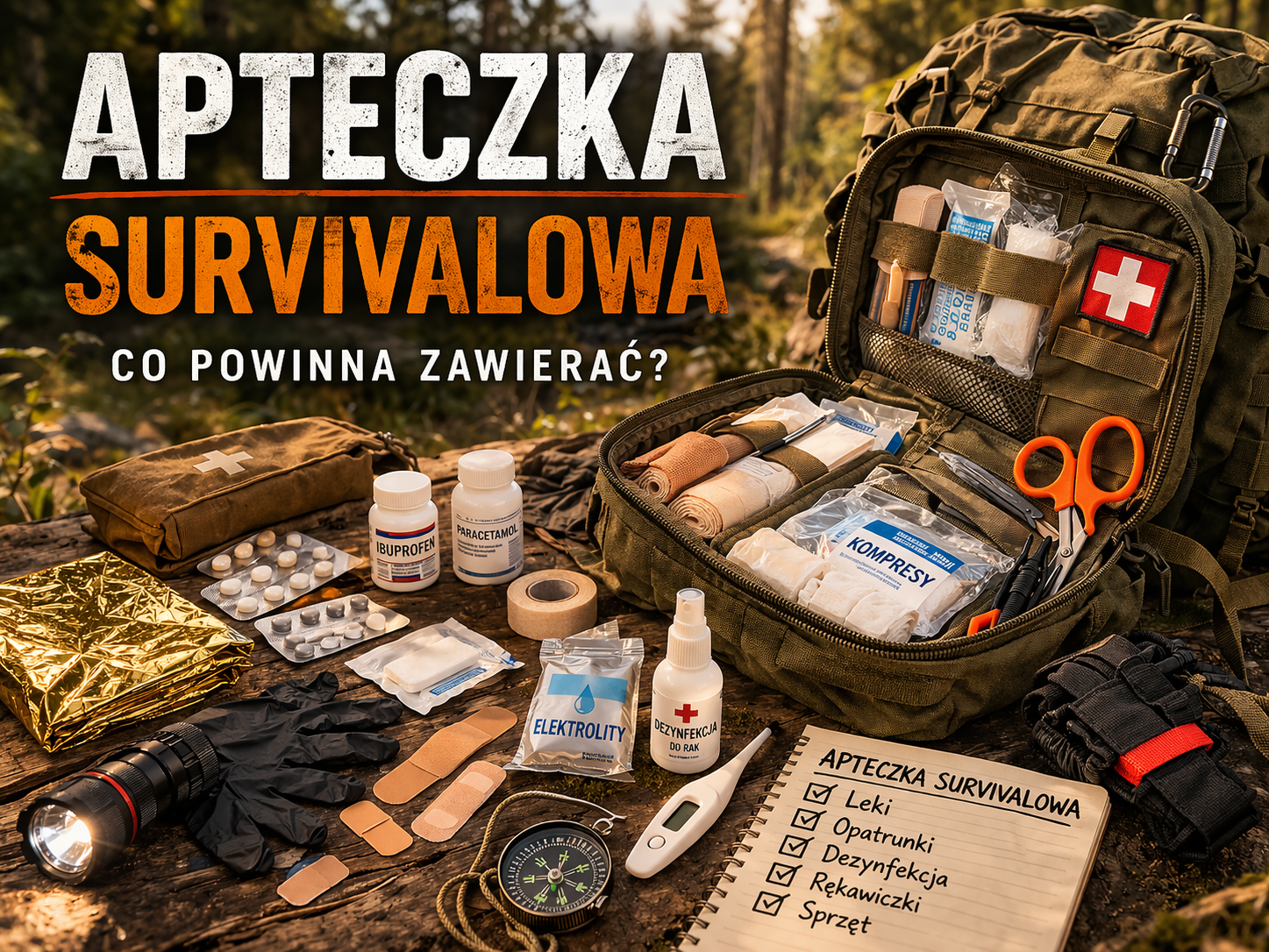 Co powinna zawierać apteczka survivalowa i jak ją skompletować - warto mieć - zdjęcie do wpisu