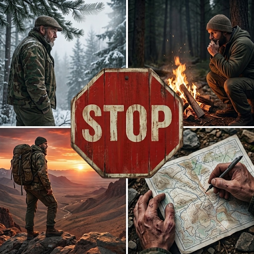 Zasada STOP, czyli klucz do spokojnego myślenia w survivalu - warto wiedzieć - zdjęcie do wpisu