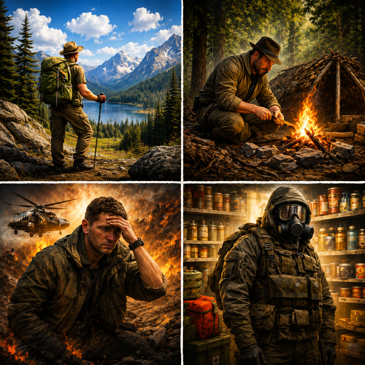 Różnice między survivalem, bushcraftem, outdoorem i preppingiem - zdjęcie do wpisu