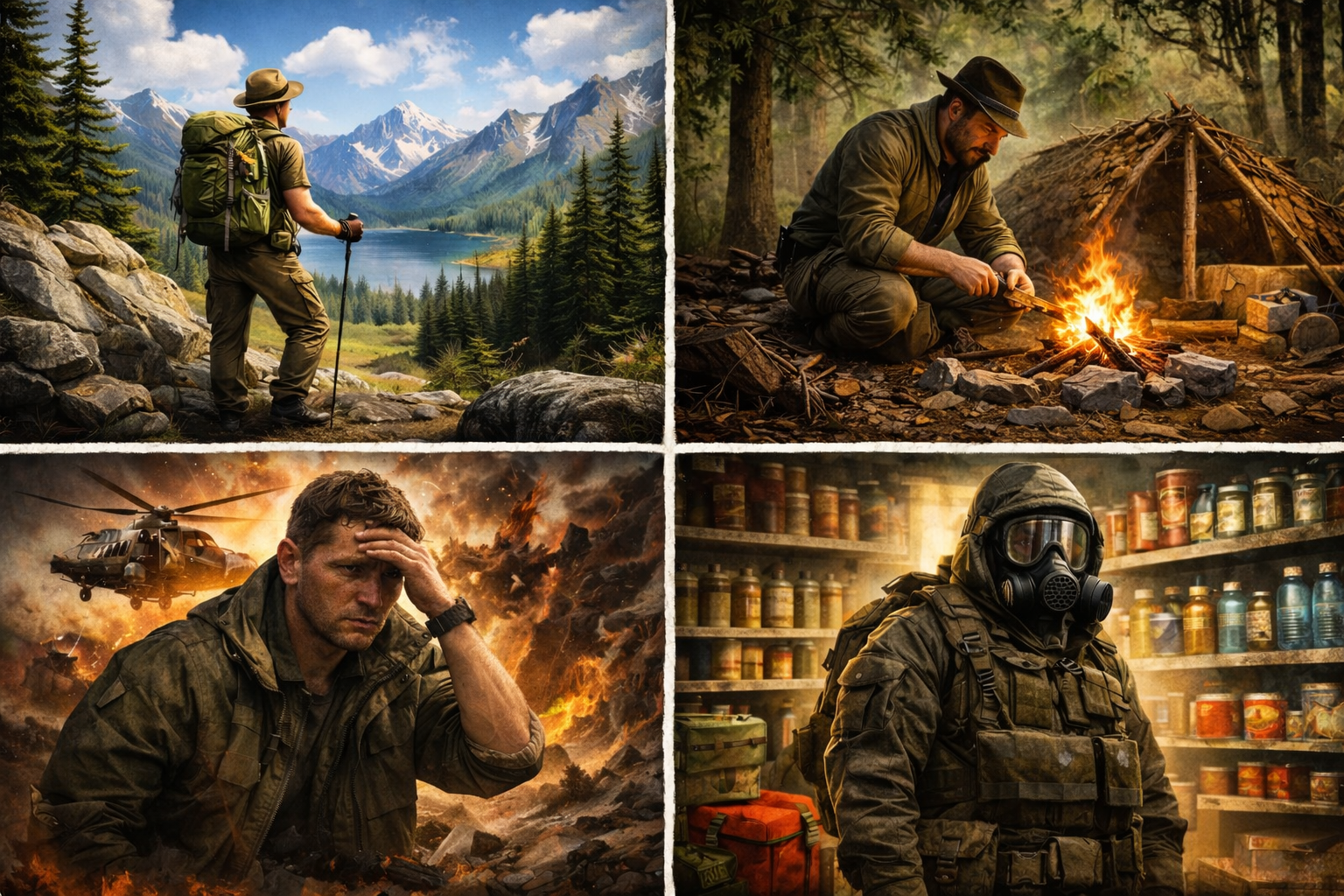 Różnice między survivalem, bushcraftem, outdoorem i preppingiem - warto wiedzieć - zdjęcie do wpisu